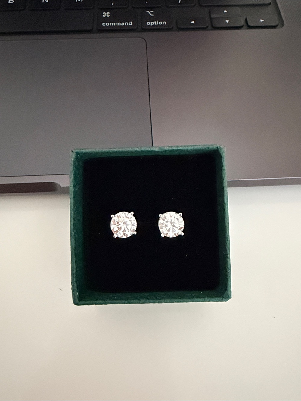 Stunning Moissanite Stud Earrings - Women Jewelry